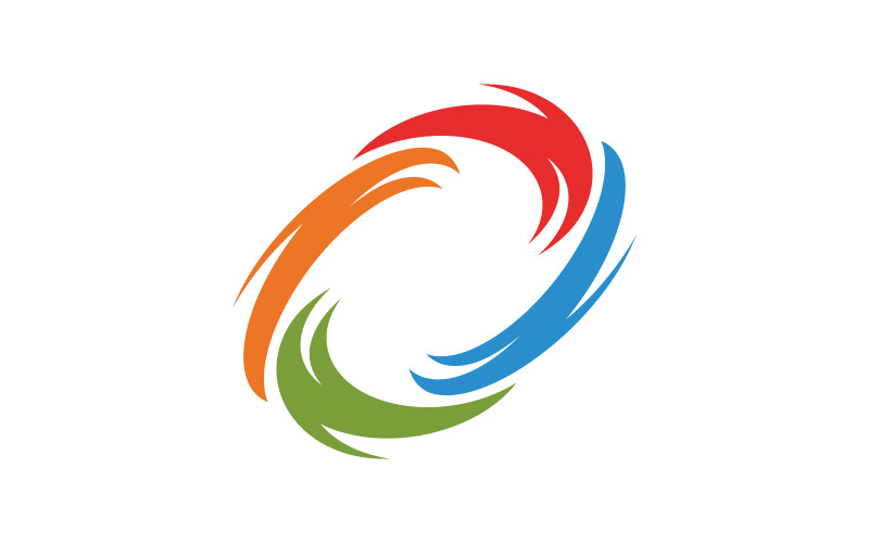 Symbole de vortex de vent, tornade, illustration vectorielle de logo v.5