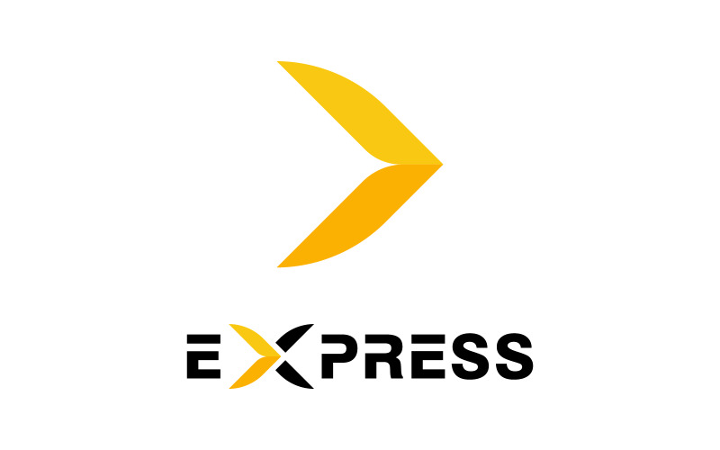 Expressleverans logotyp Vektor ikon design illustration v.4