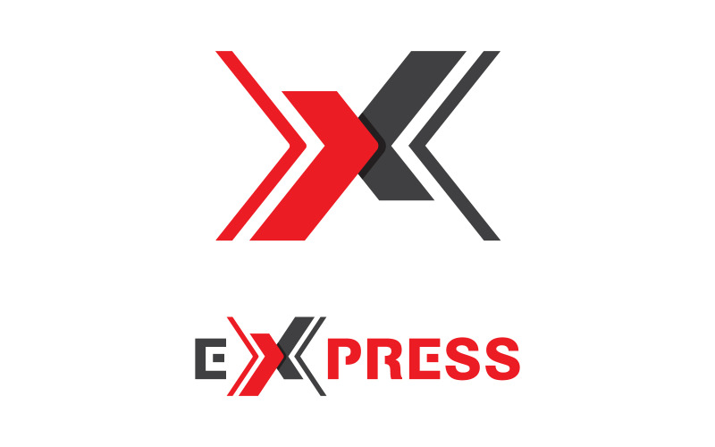 Illustration de conception d'icône vectorielle de logo de livraison express v.2