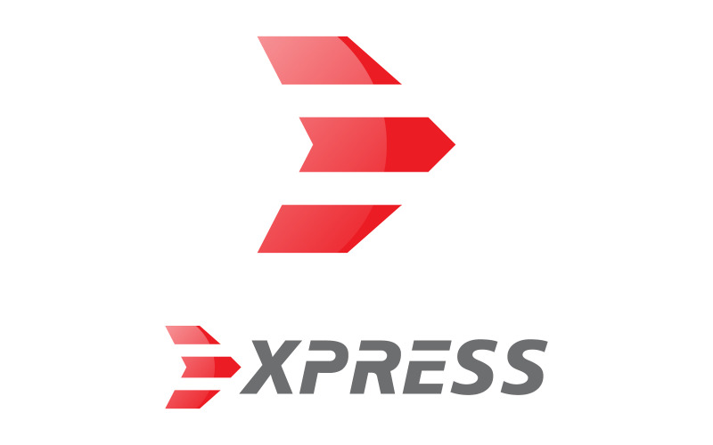 Illustration de conception d'icône vectorielle de logo de livraison express v.7