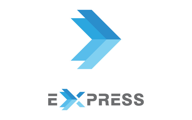 Logo ekspresowej dostawy Ilustracja wektorowa ikona projektowa v.6