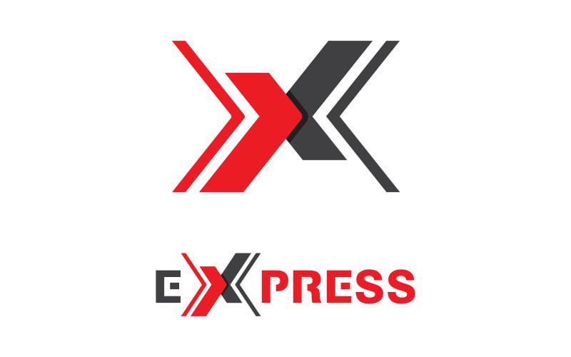 Logotipo de entrega expressa Ícone vetorial design ilustração v.2