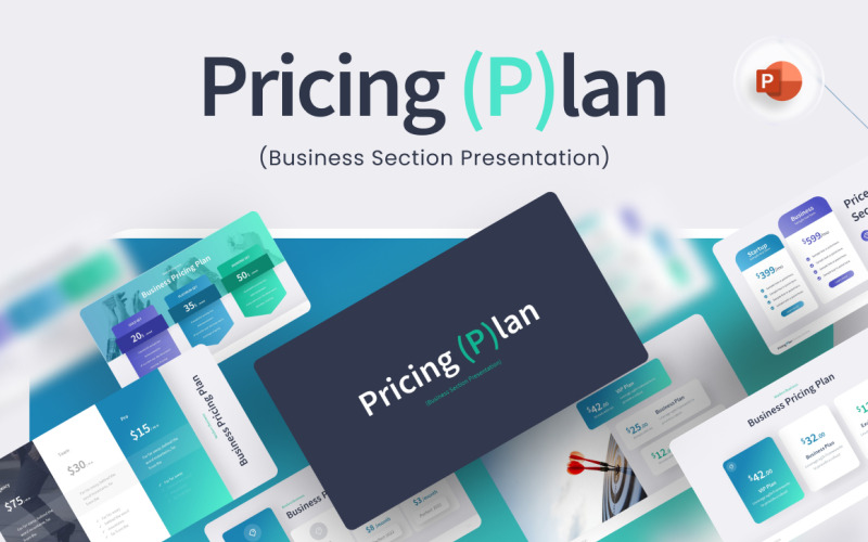 Modelo de PowerPoint de plano de preços para negócios