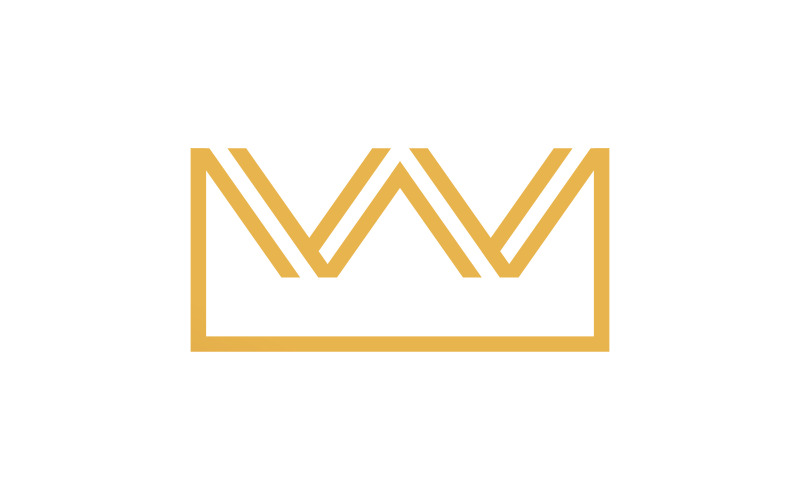 Coroa do rei Logo Template vector ícone v.3