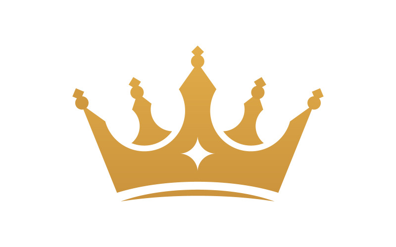 Crown of king Logo Template vector icon v.14