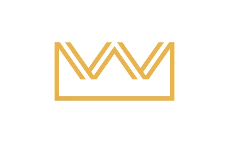 Crown of king Logo Template vector icon v.3