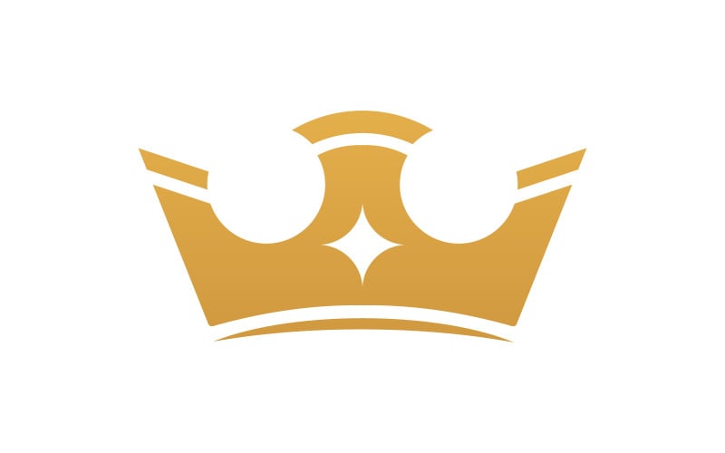 Crown of king Logo Template vector icon v.7