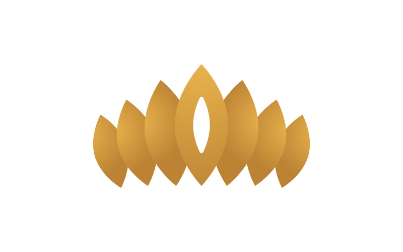 Crown of king logotyp mall vektor ikon v.9