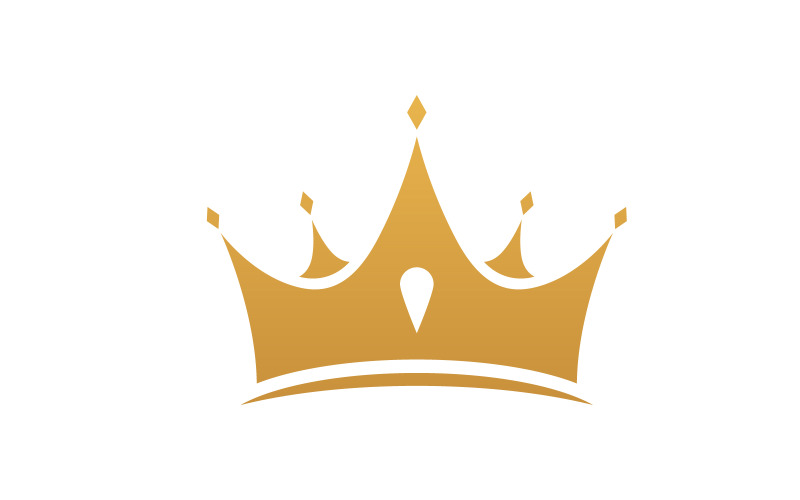 Korona króla Logo Szablon ikona wektorowa v.15
