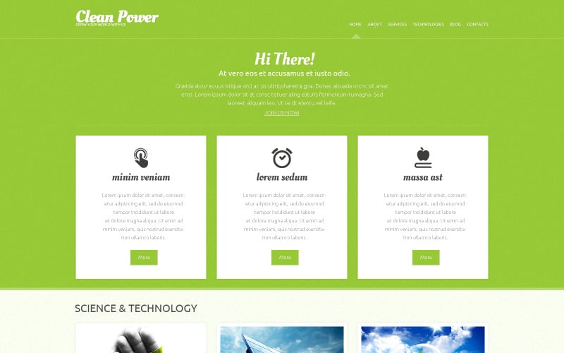 Адаптивна тема WordPress для альтернативної енергії