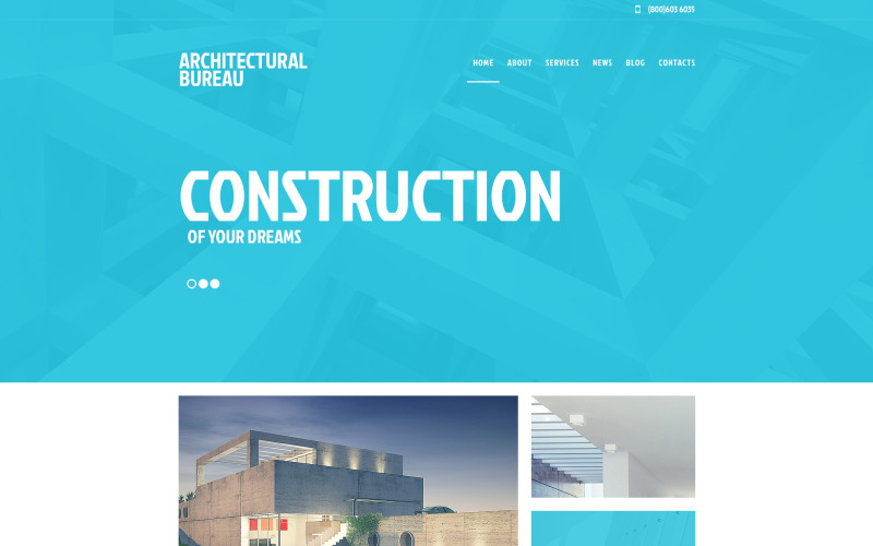 Byggföretag Responsive WordPress Theme
