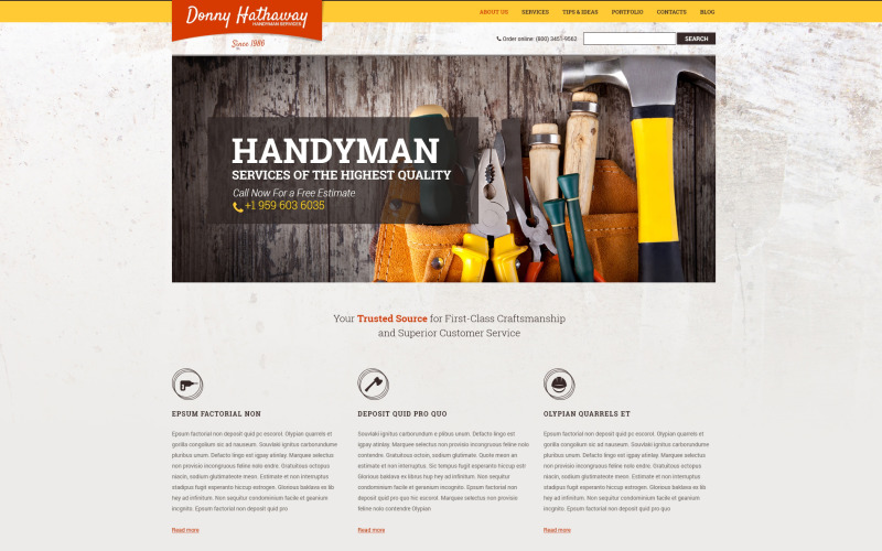 ремонт дома шаблон drupal