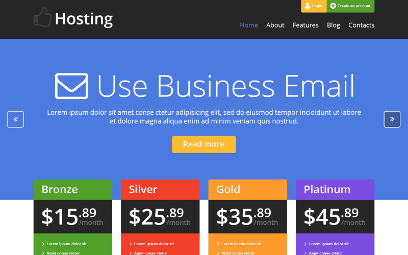 хостинг объектов wordpress тема