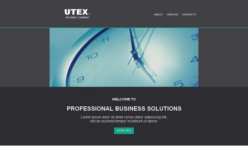 шаблон отзывчивого информационного бюллетеня управляющей компании