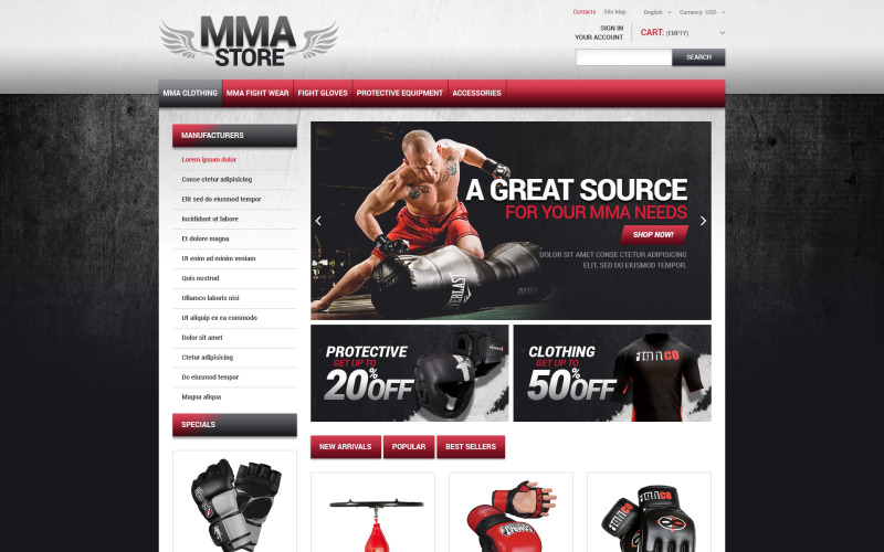 MMA商店PrestaShop主题
