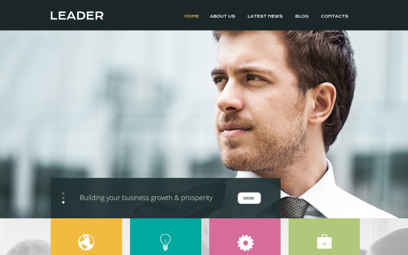 Modello di sito Web reattivo di consulenza