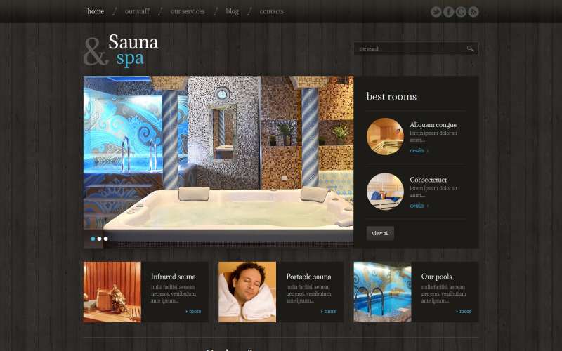 Tema WordPress adaptable para sauna