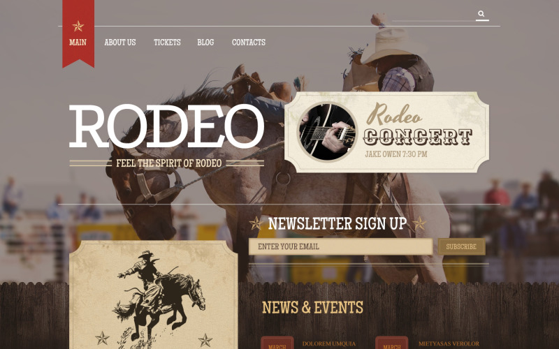 Tema WordPress responsivo para corridas de cavalos