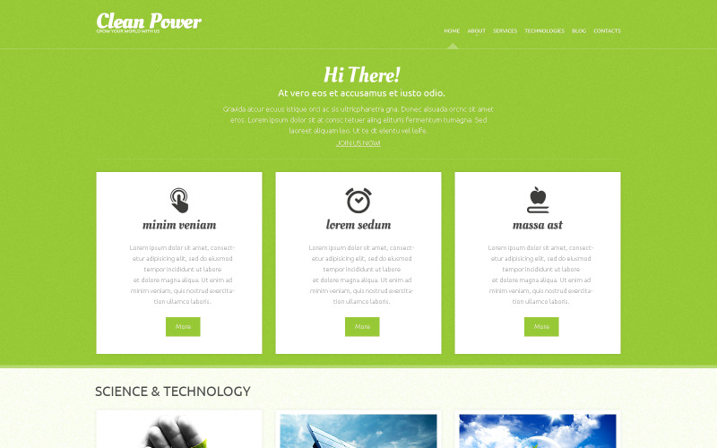 Thème WordPress réactif à la puissance alternative