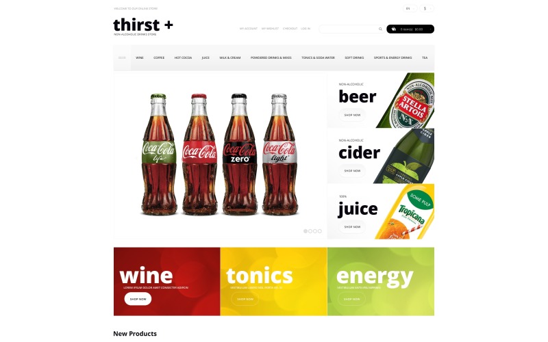 wine responsive magento theme