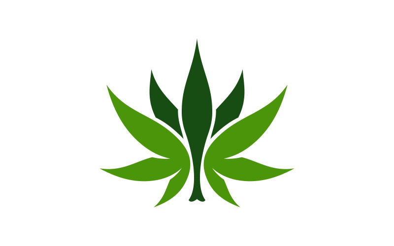 Cannabis marihuana teken symbool illustratie ontwerp sjabloon v.16