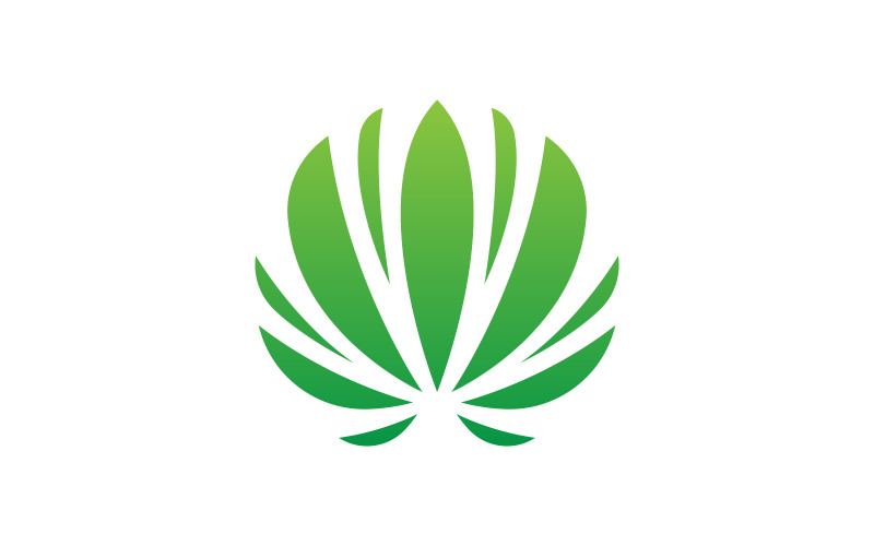 Modèle de conception d'illustration de symbole de signe de marijuana de cannabis v.7