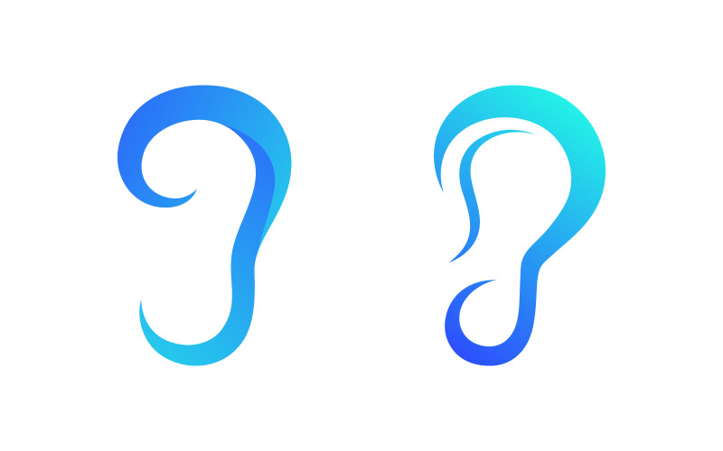 Hörsel hälsosam illustration Mall vektor ikon design v.3