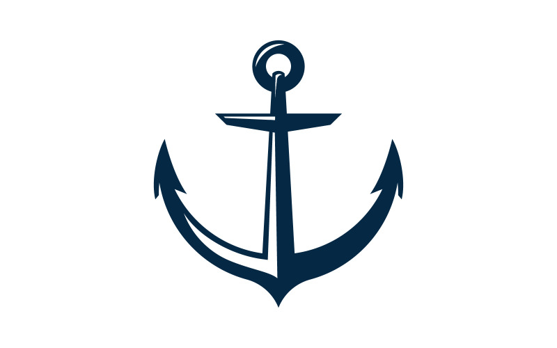 Anchor Ocean icon Element Logo Mall vektor v.16