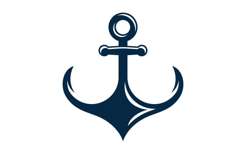 Anchor Ocean icon Element Logo Mall vektor v.3
