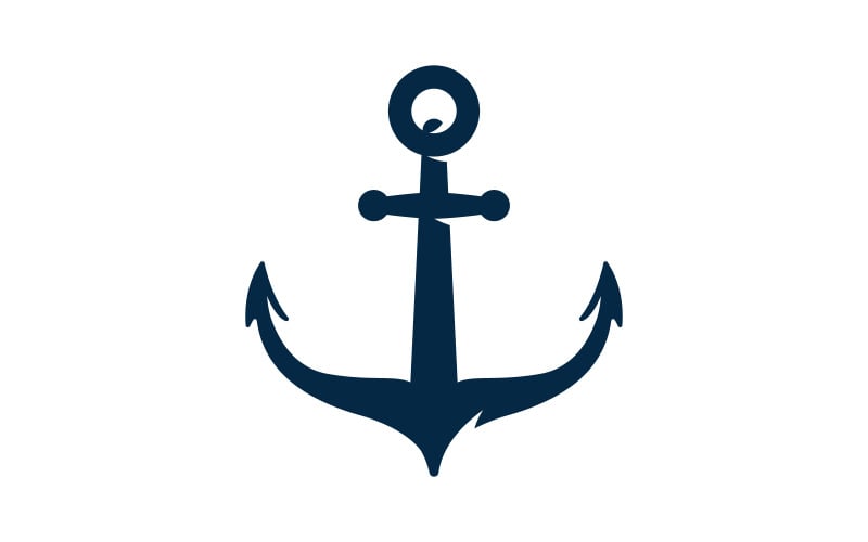 Anchor Ocean icon Element Logo Template vector v.17