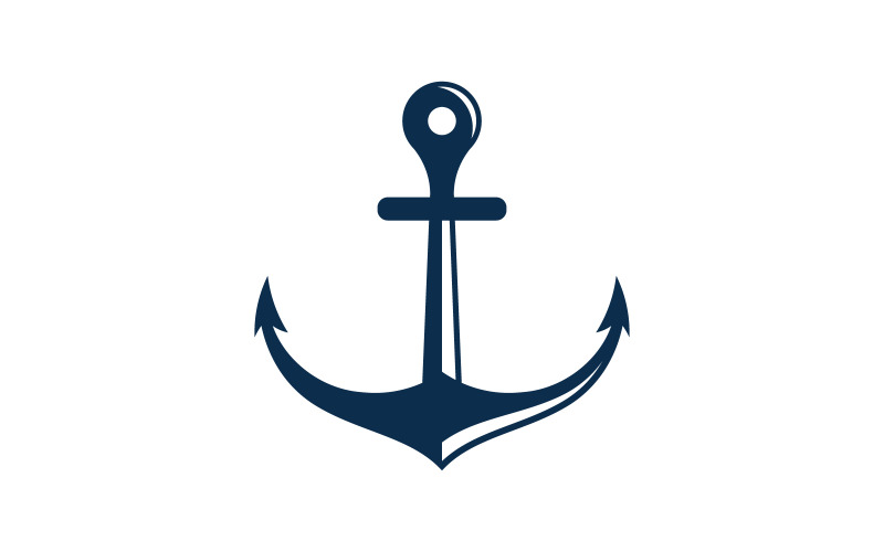 Anchor Ocean icon Element Logo Template vector v.6