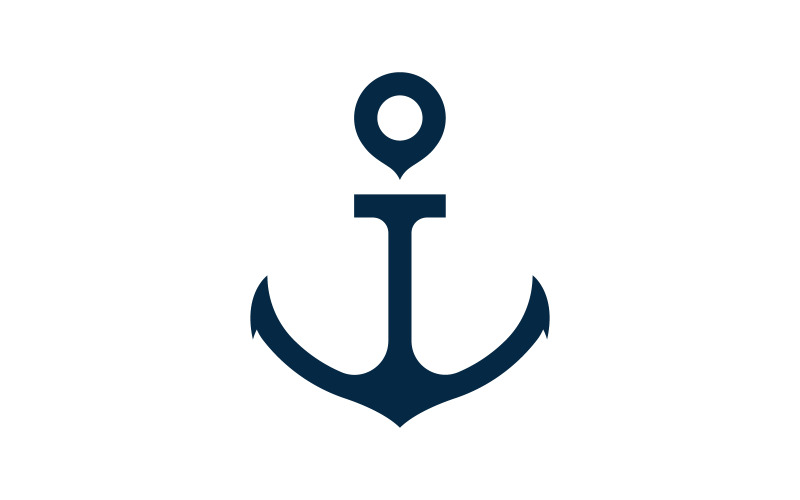 Anchor Ocean icon Element Logo Template vector v.7