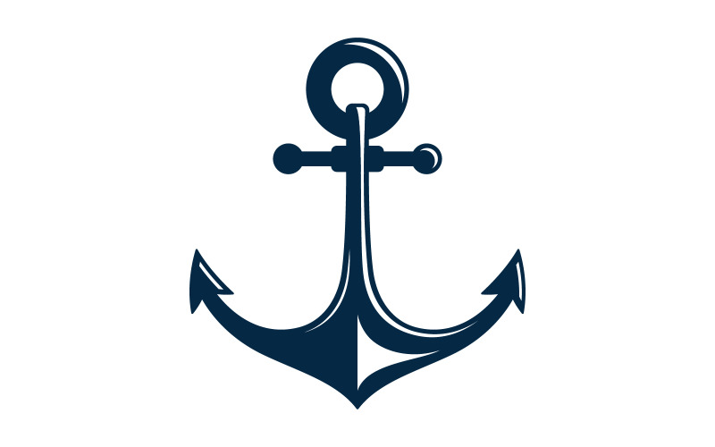 Ancora icona oceano Elemento Logo Template vettore v.12