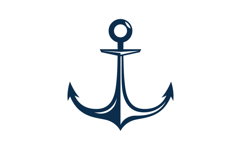 Anker Oceaan pictogram Element Logo Sjabloon vector v.11