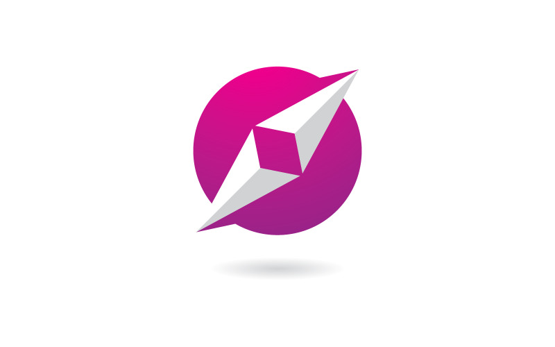 Conception de logo concept créatif de boussole 12