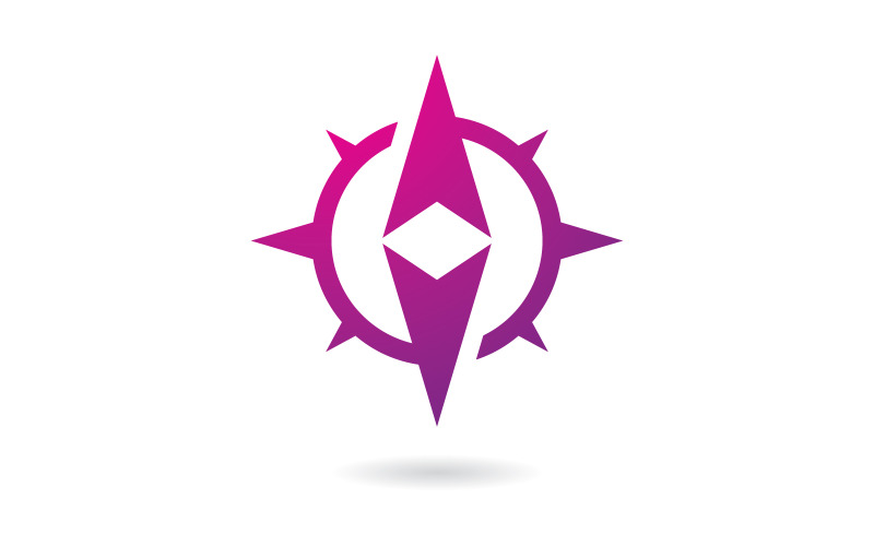 Conception de logo de concept créatif de boussole 11