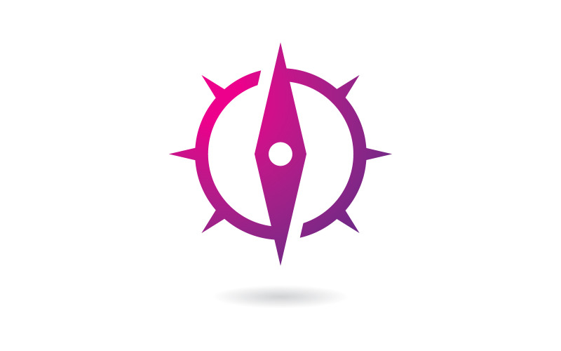 Concetto creativo di progettazione del logo della bussola 9