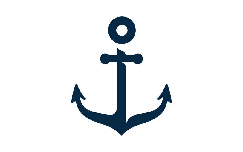 Ikona Anchor Ocean Element Logo Template vector v.15