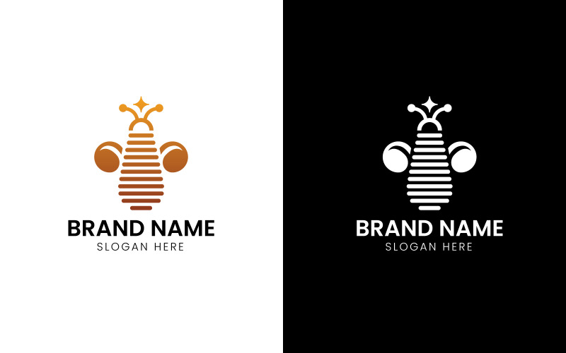 Logotipo do mascote da abelha-705