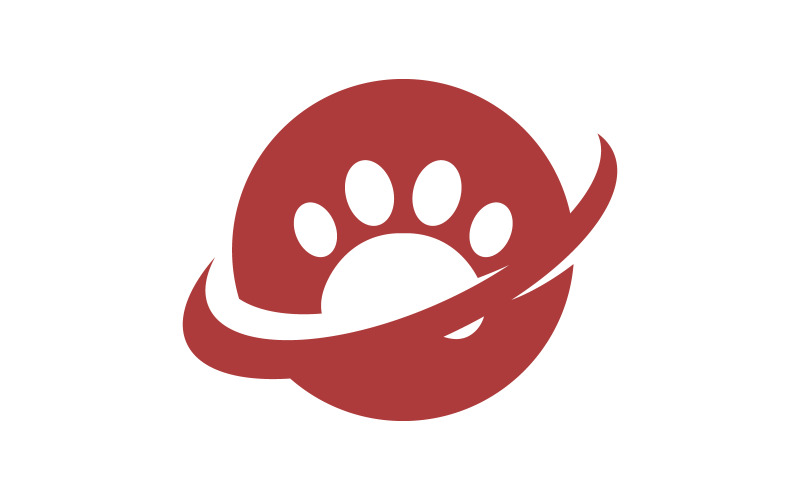 Paw Pet 标志设计矢量插图设计模板 v.13