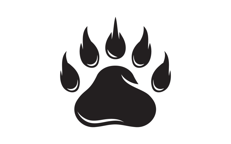 Paw Pet Logo design vector illustration design template v.14