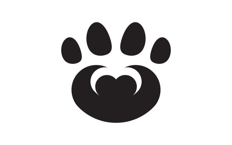 Paw Pet Logo design vector illustration design template v.15