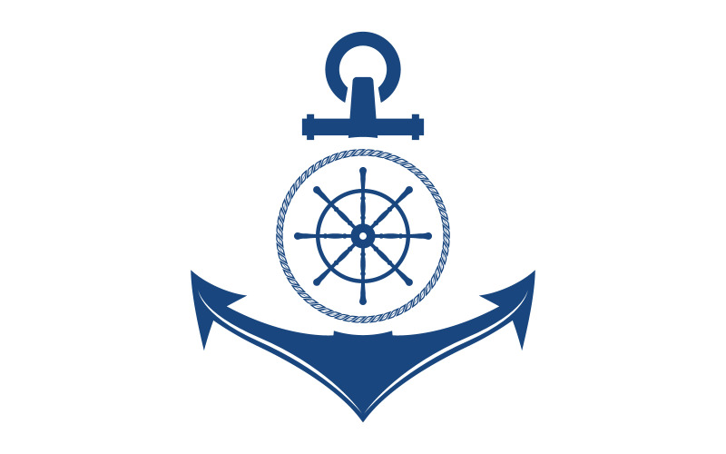 Anker Oceaan pictogram Element Logo Sjabloon vector v.27