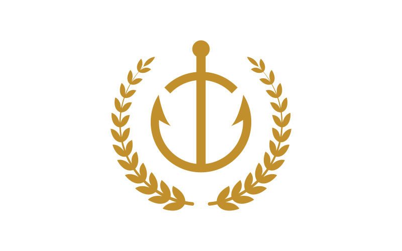 Anker Oceaan pictogram Element Logo Sjabloon vector v.33