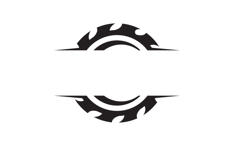 Icône d'illustration vectorielle de scie à bois industrielle Conception de logo v.22