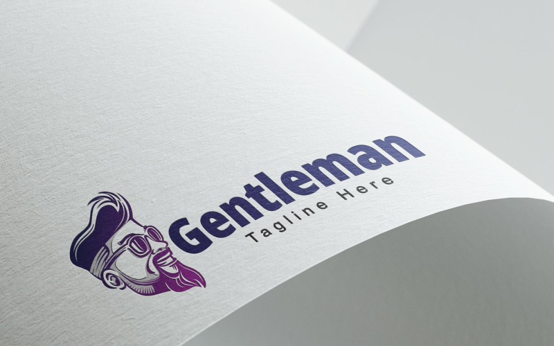 Gentleman logo Design Template