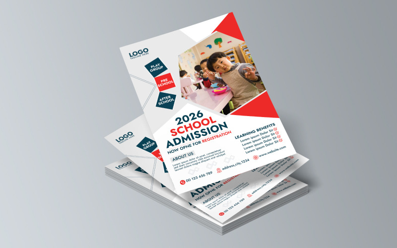 Modèle de conception pour une bannière faisant la promotion des admissions