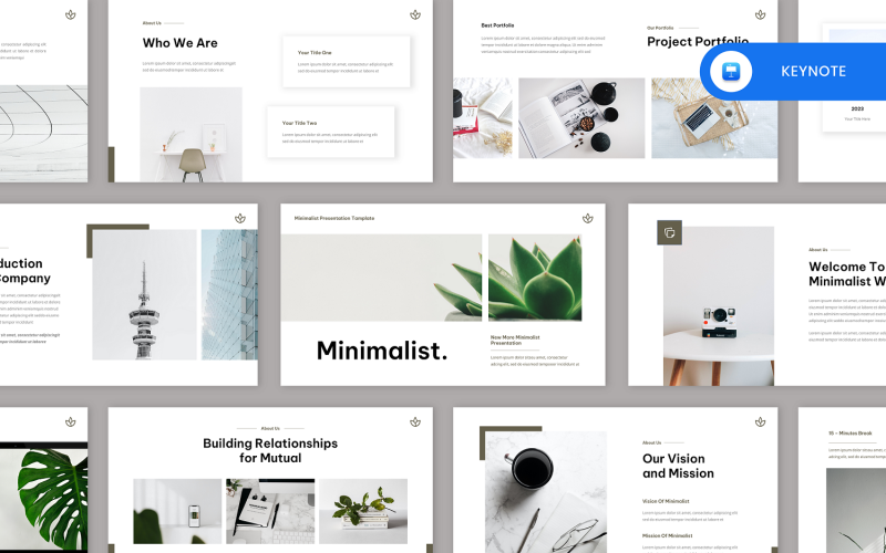Bianco - Modello Keynote minimalista