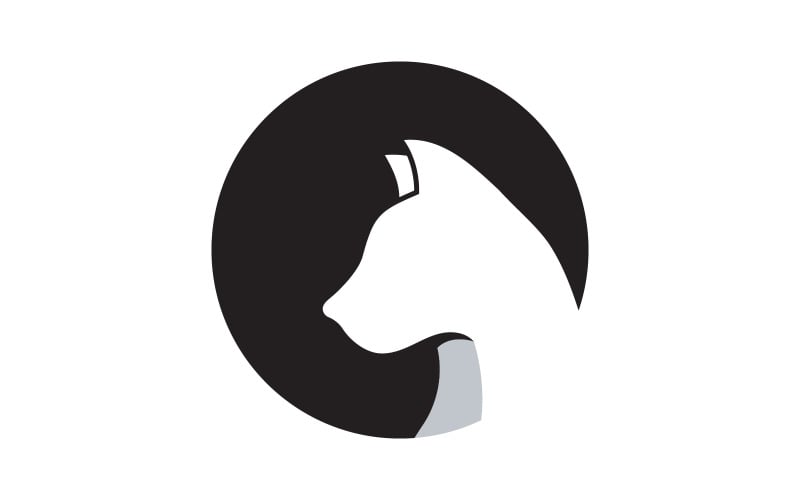 Cute Cat icon design vector illustration design template v.5