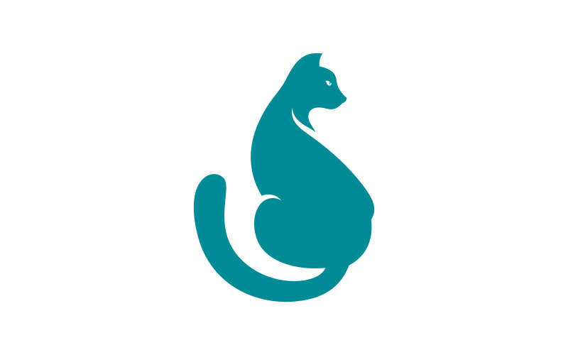 Cute Cat icon design vector illustration design template v.8